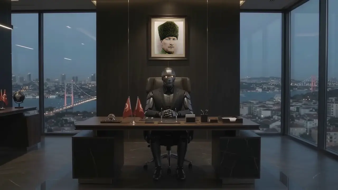 Yönetici koltuğunda robot CEO